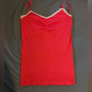Red Victoria’s Secret Tank with Built in Bra.